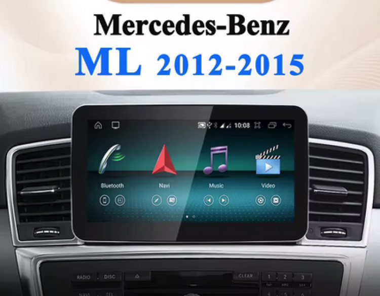 8,4 Für Mercedes M Klasse W166 Android 14 Touchscreen GPS Navi mit CarPlay & Android Auto – Produktbild